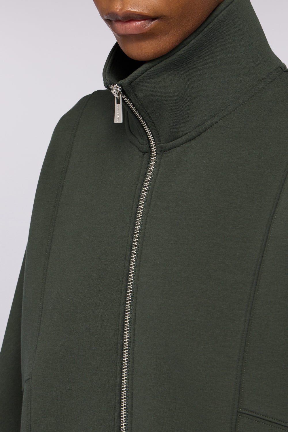 Felpa con zip in jersey effetto scuba 3|69939cbfe708949b1e9f9f0fccb6a4f929764d61c549f319b8947b7a995f222b