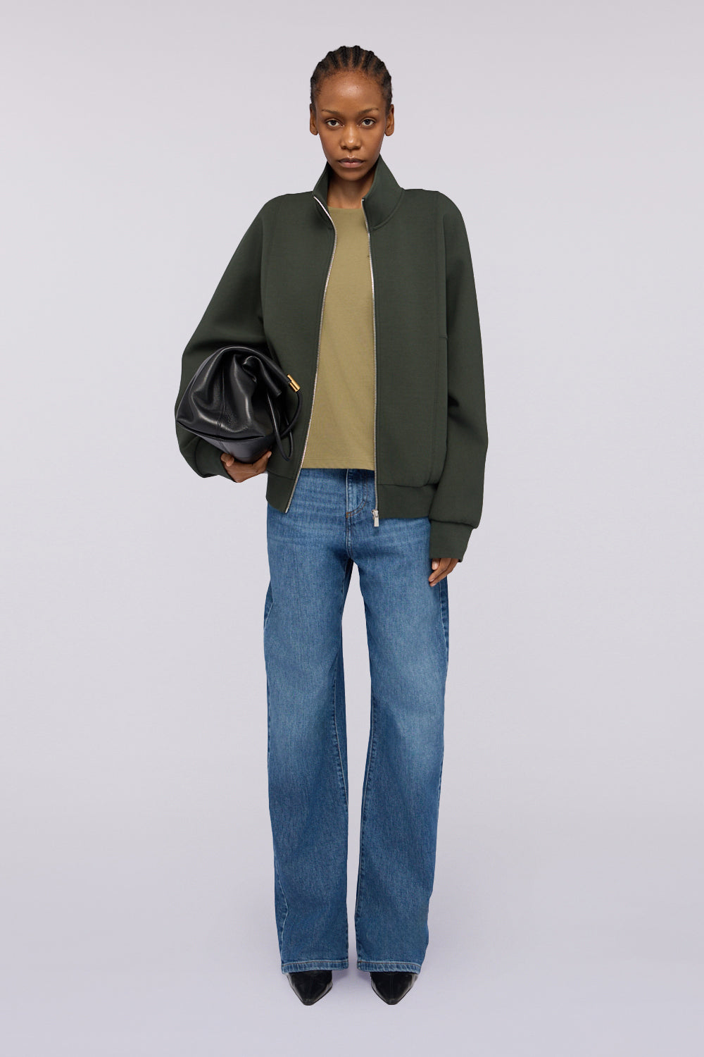 Felpa con zip in jersey effetto scuba 4|673d8b002e0d4a07e2b9d58cff2f3600694f85570ed0c5a76258cb63fdd490ca