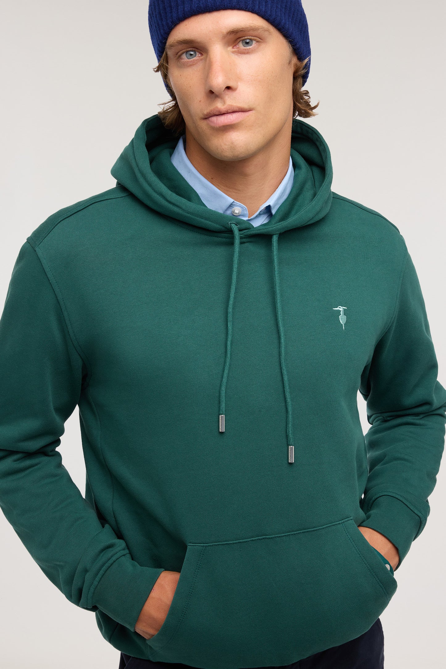Felpa con cappuccio in cotone garzato 5|61359de5e012aa1c8c8afe87b6fb6fffcbfd9417467d21fb7d368c07dfffa630