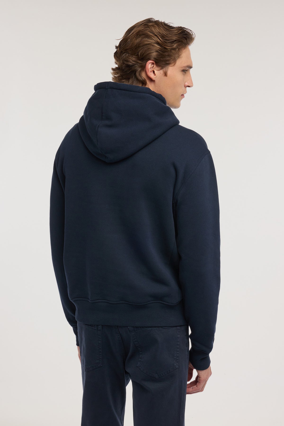Felpa con cappuccio in cotone garzato 2|6bbc840be307a1566d04653707856f1acba3240308c0d24e824f1cb329ed8782