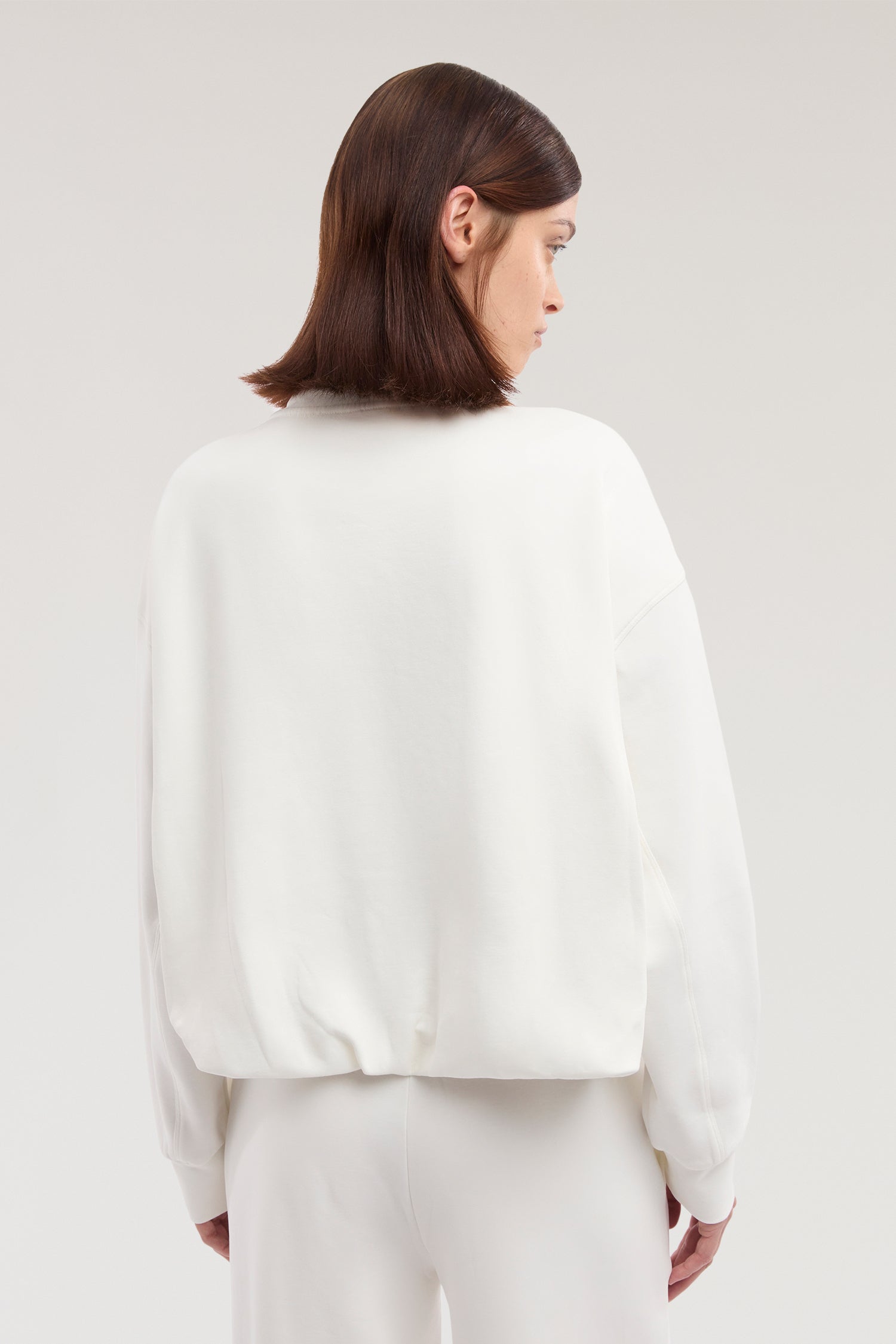 Felpa con zip over in jersey diagonale 3|ce487fc2bae8526476e1dbec7ac778619423161b55c94ba181ac52d057ccebf5