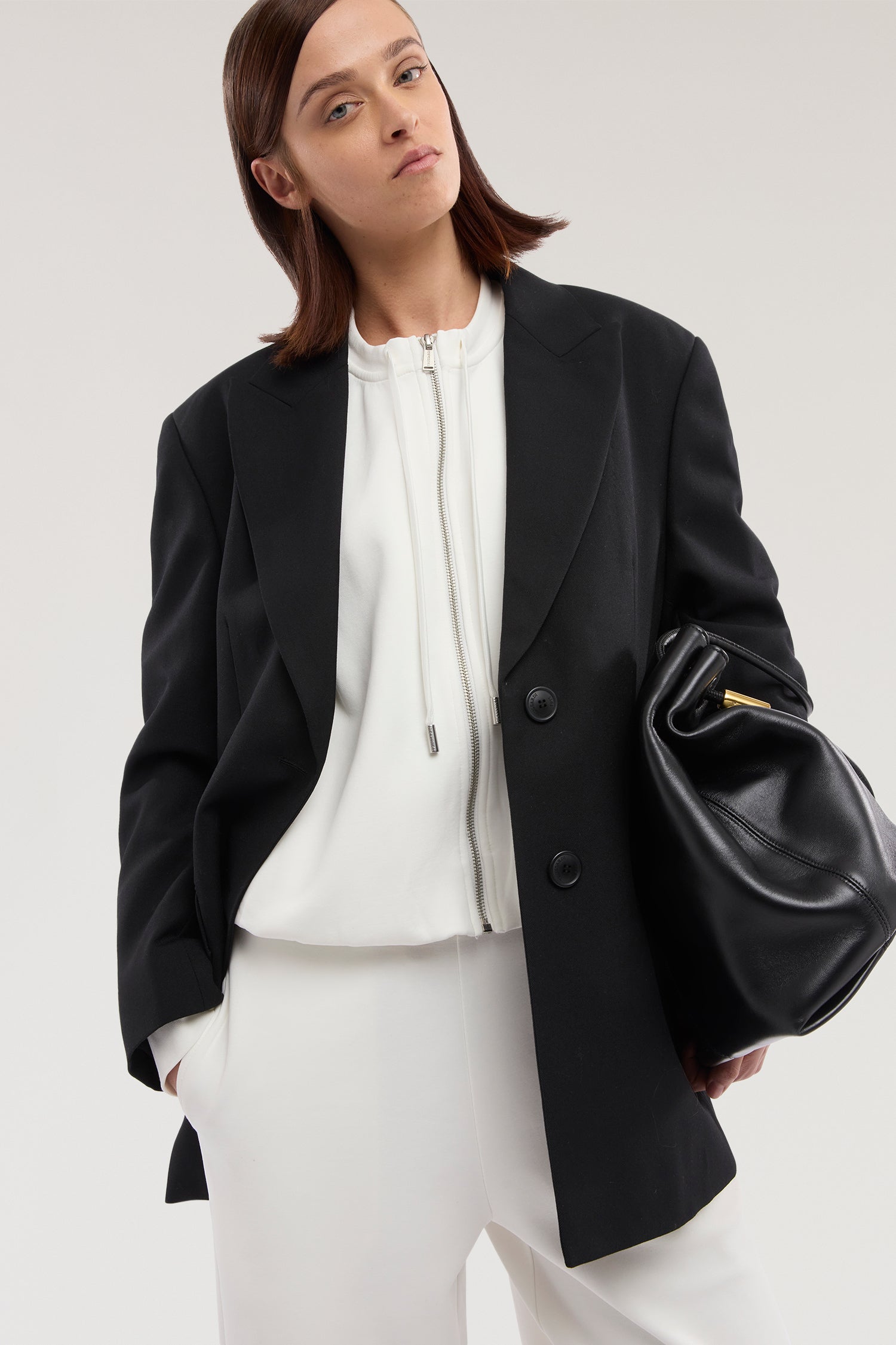 Felpa con zip over in jersey diagonale 4|e271cf5074ca7d3a2c916750e6c1782ca8c0e05d37aa5c91740f79399320309b