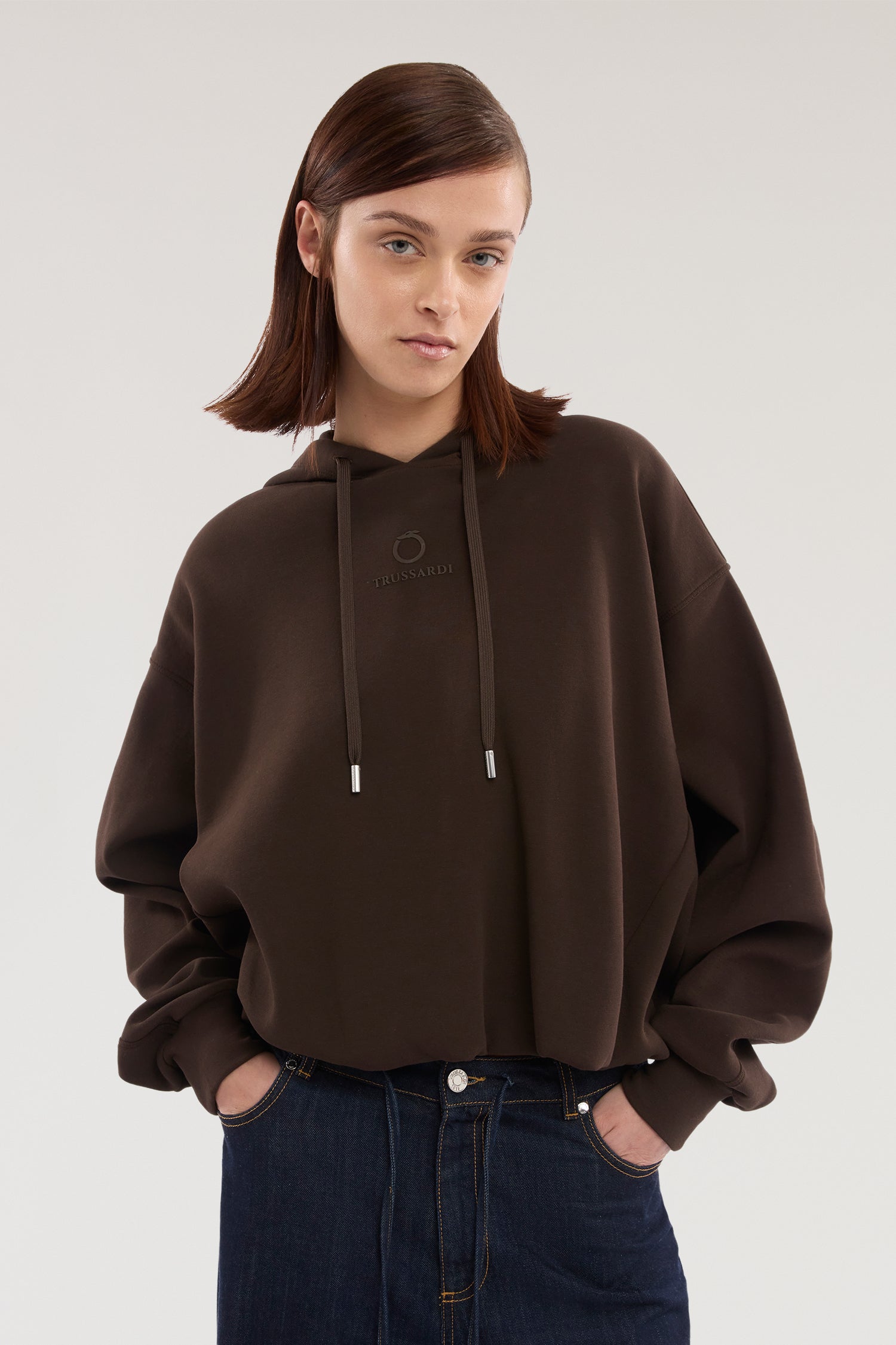 Felpa over con cappuccio in jersey diagonale 2|5a397acee76ec8d66638e23dcdcf7d48fca03630f0752664293e99bfc3c54952