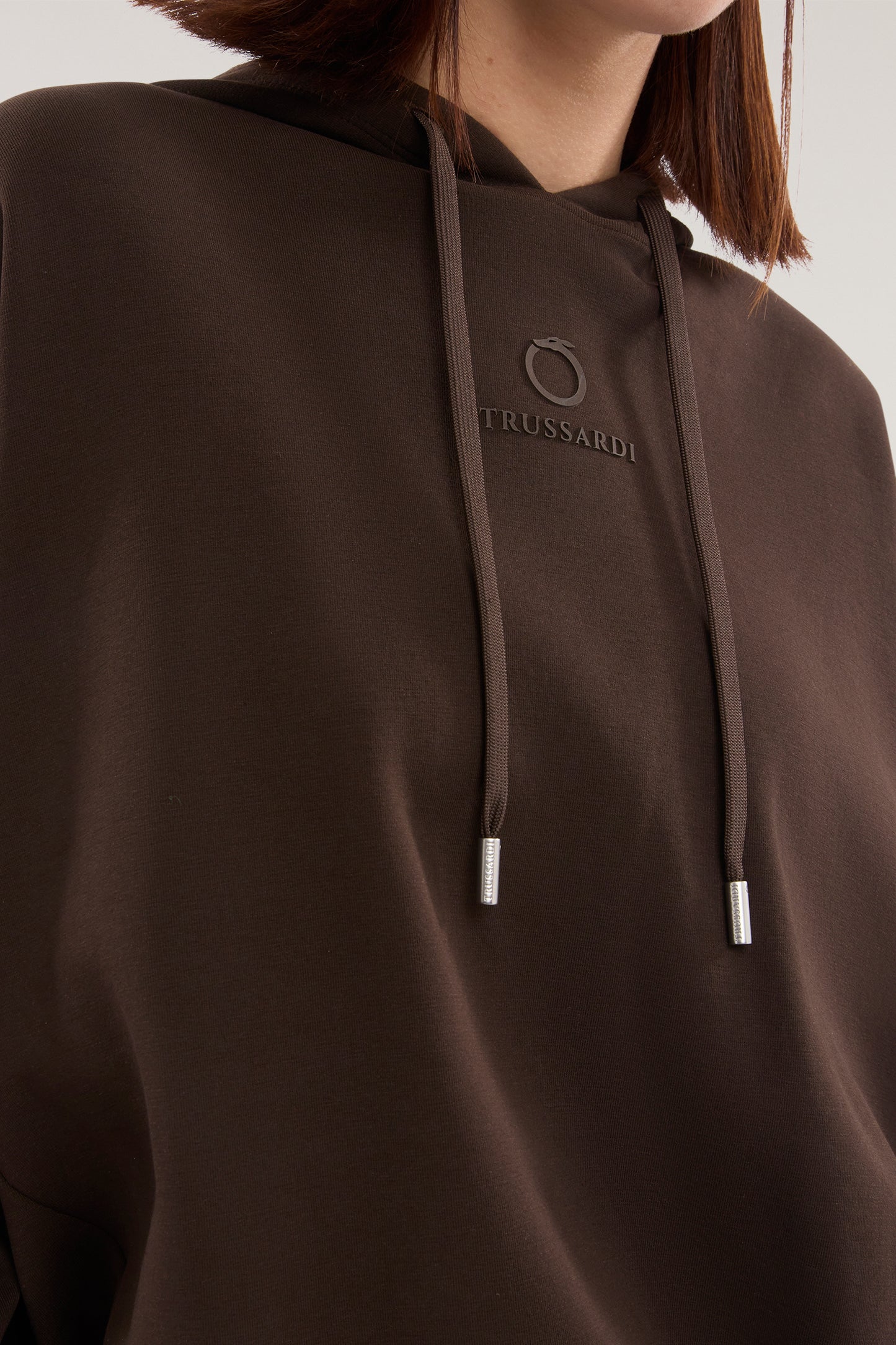 Felpa over con cappuccio in jersey diagonale 1|b07a7704ab24941f761cc70c81376133628b274dccc34d5e1982c58e350841a3