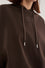 Diagonal jersey hoodie