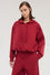 Diagonal jersey hoodie