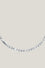 Silver-tone stainless steel necklace