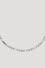 Silver-tone stainless steel necklace