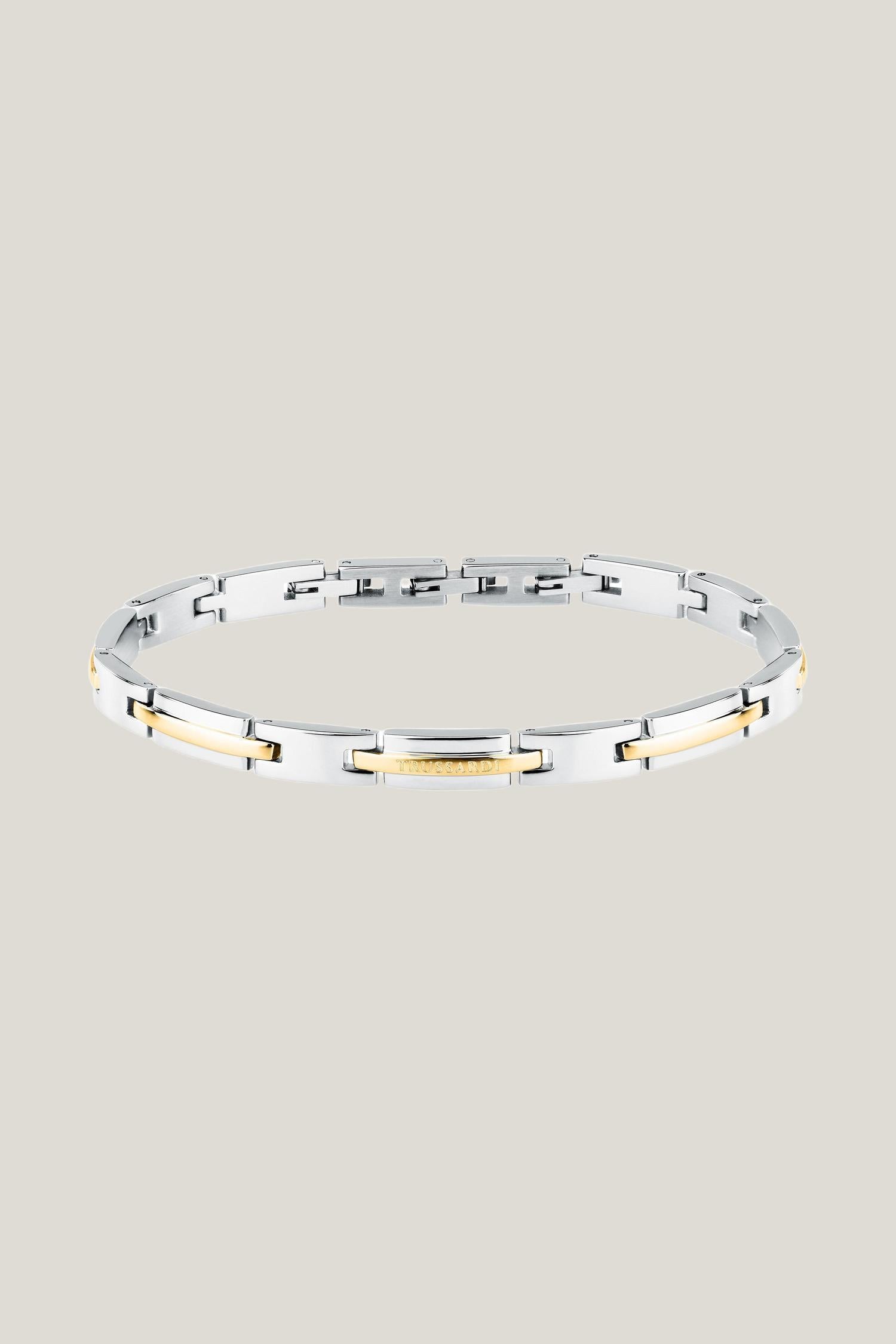 Bracciale in acciaio bicolore 1|feeffcb4ef109ff7c2d95959b743a329ca1d1fb5730f4fcb2ebcae5c25442e3d