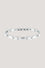 Silver-tone stainless steel bracelet