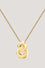 Pendant in gold-tone stainless steel