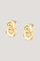 Gold-tone stainless steel earrings