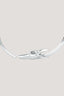 Collana in acciaio silver  2