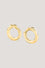 Gold-tone stainless steel earrings