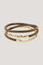 Bracciale in acciaio dorato  1