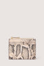 Portacarte con zip in pelle stampa pitone 3