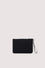 Travel media pouch with zip and wrist strap in nylon