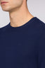 Maglia girocollo in pura lana piquet 3