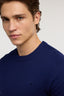 Maglia girocollo in pura lana piquet 7
