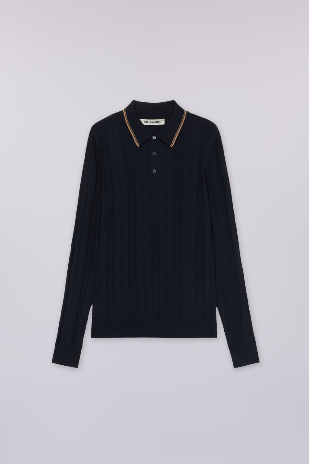 Polo a maniche lunghe in pura lana a coste 5|b37badb90e5f8a4e1cb95901abb24b0412f09bdc05b47585ea17db028f6ae76a