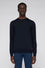 Pure wool crew neck jumper