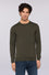Pure wool crew neck jumper
