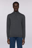 Pullover in pura lana con zip 1