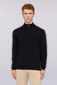 Pullover in pura lana con zip 1