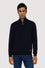 Pure wool zip-up jumper