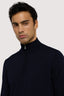 Pullover in pura lana con zip 3