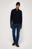 Pullover in pura lana con zip 4