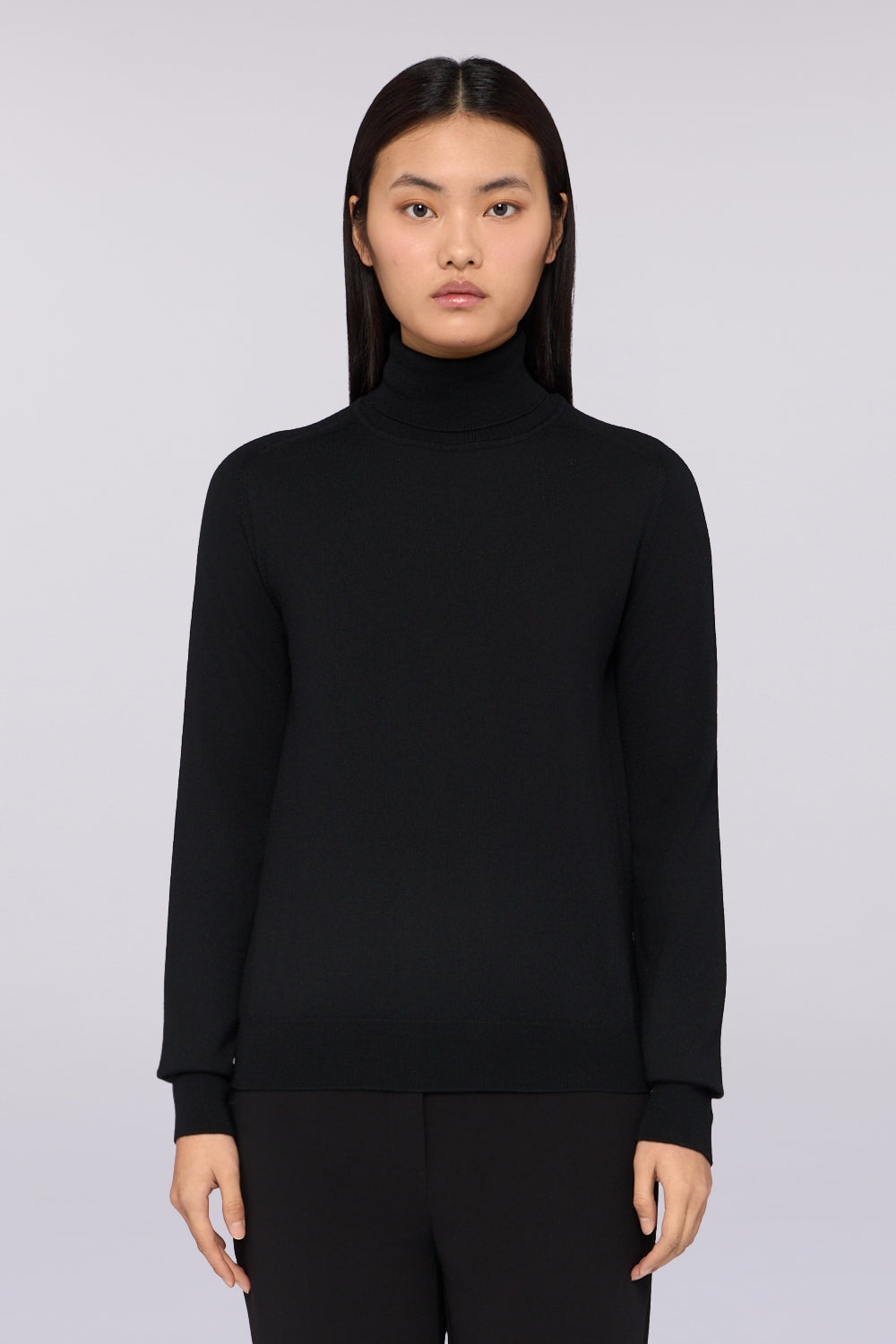 Maglia dolcevita in pura lana 1|254449018644462766c00698c7056b4ac9d554473347264ca8568013e344f841