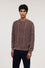 Maglia a trecce in cotone effetto used