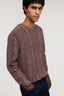 Maglia a trecce in cotone effetto used 2