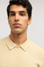 Maglia con colletto polo in punto mattoncino 3