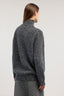 Maglia lupetto in lana mouliné 3