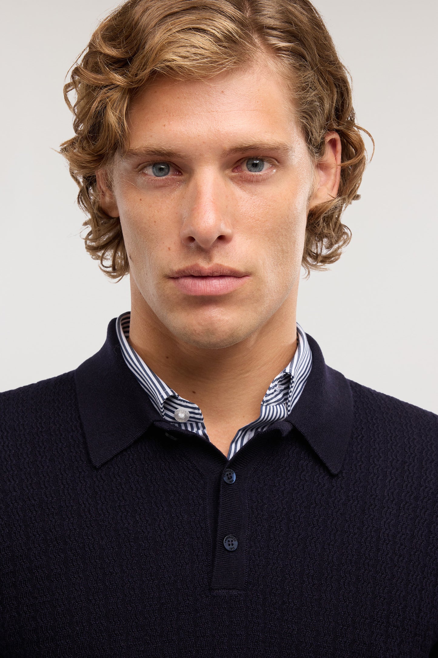 Polo in maglia punto onda in pura lana 4|0b687b8cf971beff9c6c0d15054ad4f19cf5abdced80ba143c3cf7c763f9ece3