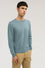 Round neck jumper in viscose blend