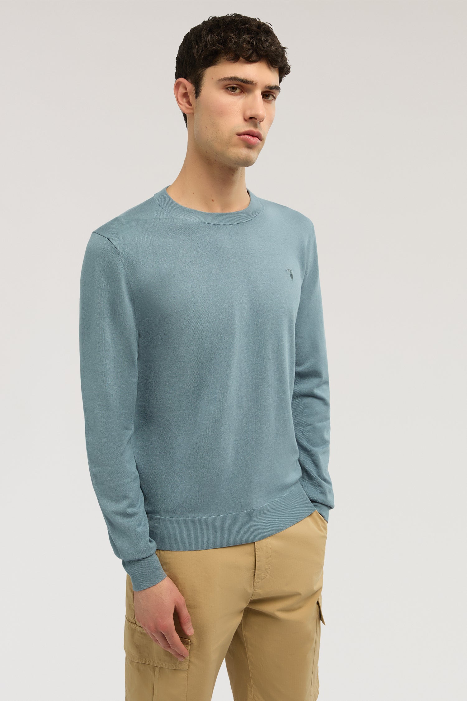 Maglia girocollo in misto viscosa 1|74ed1fe874e1723784ec2e0a340ae7219951b0201a3be957cc8eb1c14eee7ce9