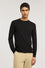 Round neck jumper in viscose blend