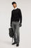 Round neck jumper in viscose blend