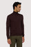 Turtleneck jumper in stretch viscose