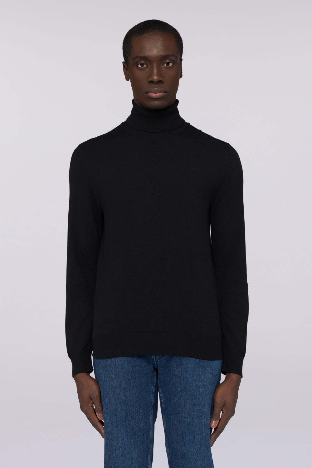 Maglia dolcevita in viscosa stretch 1|670861dce04d5ce74b0748cb67ab27e5bccb195851c92b6e02fa21849ba05a34