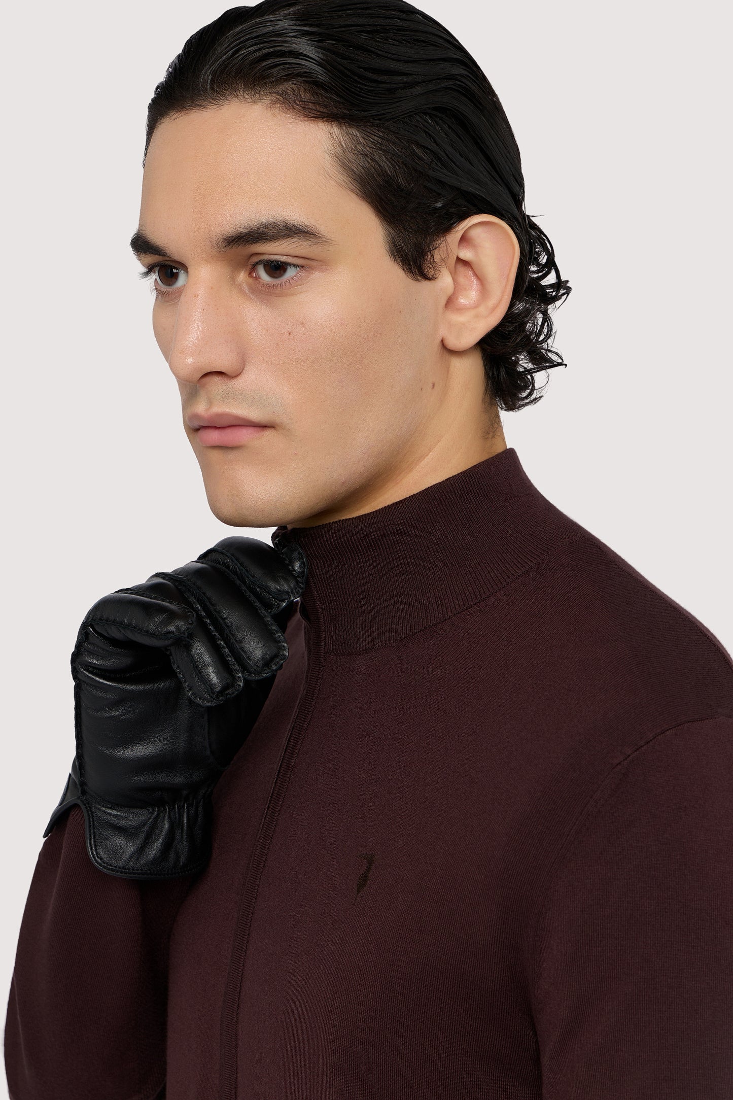 Cardigan con zip in viscosa stretch 3|40bda605057af43a96db5c9a285cacf60e9781d0d83adc61aa0140780d762b05