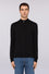 Stretch viscose zip-up cardigan
