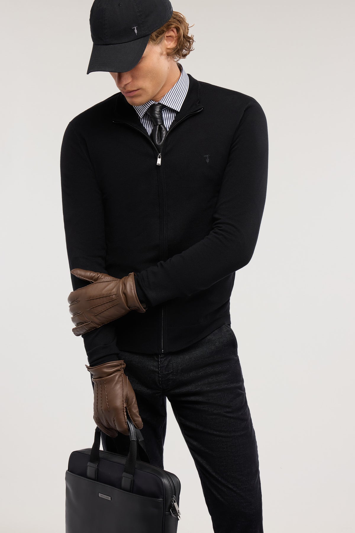 Cardigan con zip in viscosa stretch 4|d59157e47a7ba52f317533ab5f3ad7479e5131cd18c9c60018f2e811c894aaa0