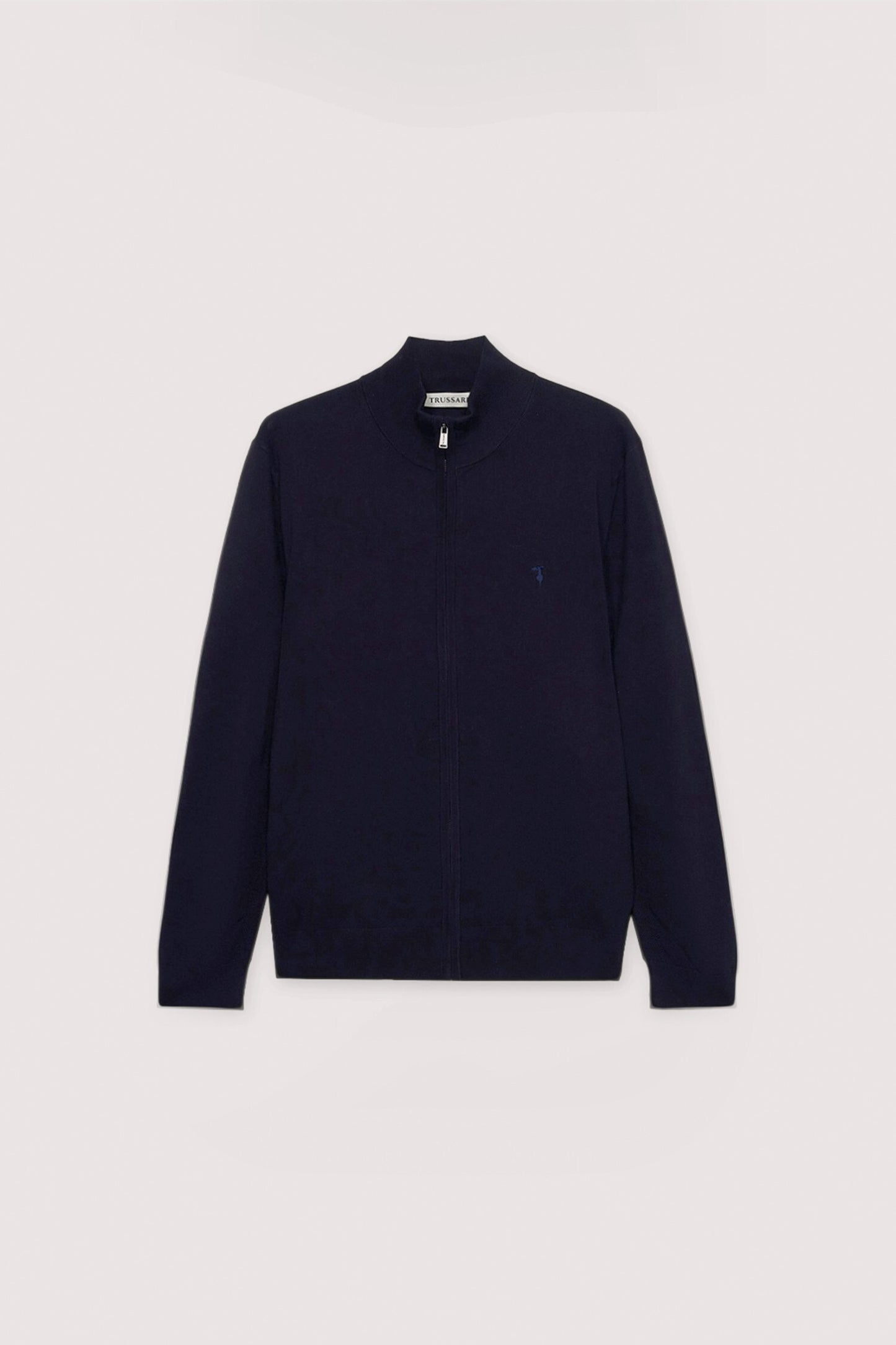 Cardigan con zip in viscosa stretch 5|c6ad4f77023aa191a0caa250df54e8200ed8382a640f0b4e509f647720f76253