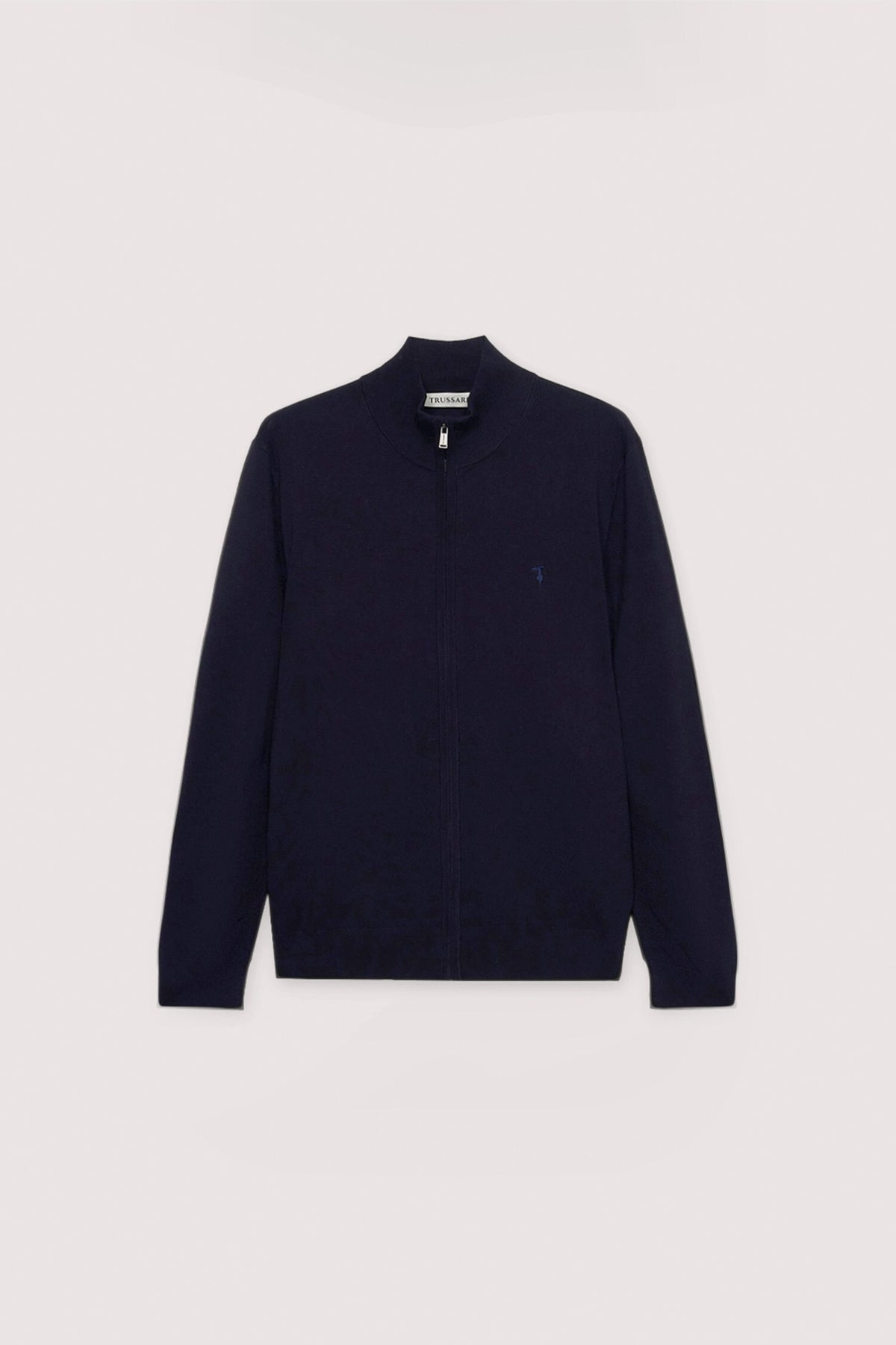 Cardigan con zip in viscosa stretch 5|c6ad4f77023aa191a0caa250df54e8200ed8382a640f0b4e509f647720f76253
