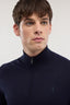 Cardigan con zip in viscosa stretch 3