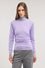 Pure wool crew neck sweater with gathering